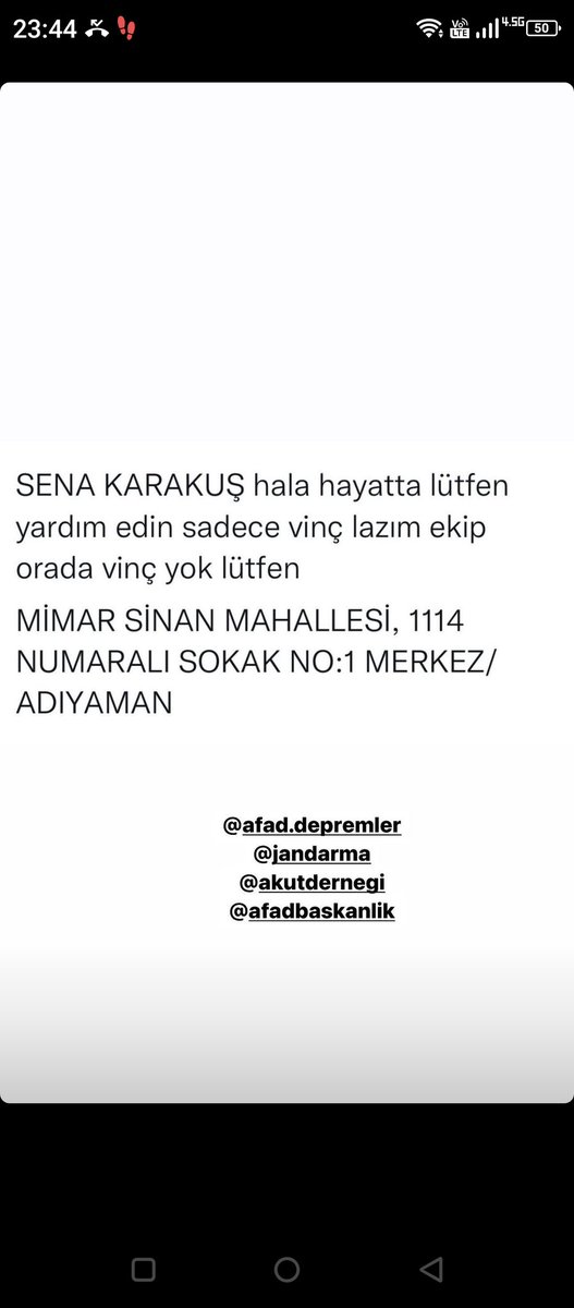 #AhbapDernegi 
<a href="/AdiyamanBelTR/">Adıyaman Belediyesi</a> 
<a href="/AFADAdiyaman/">AFAD Adıyaman🇹🇷</a>