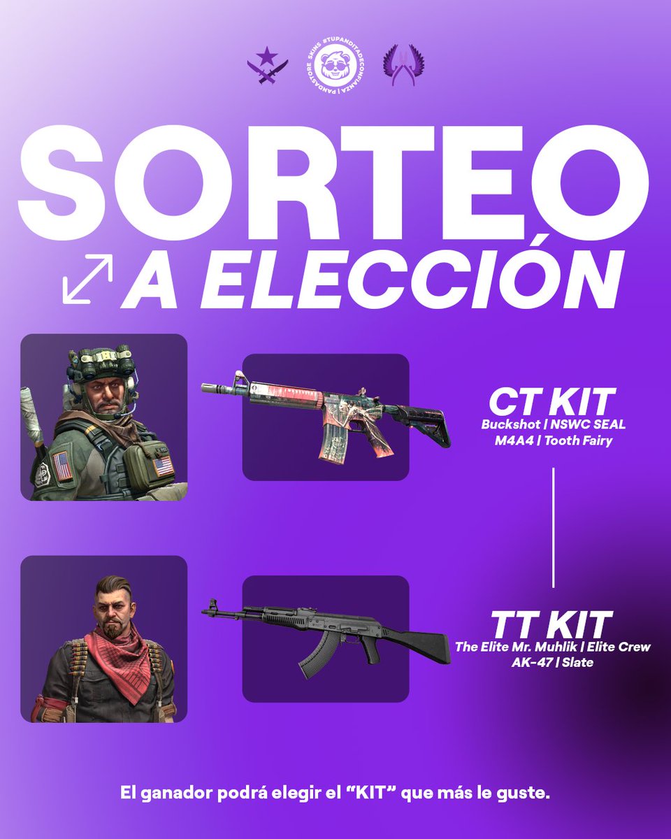 Panda Store (@pandastoreok) on Twitter photo SORTEO EXPRESS
¿Ya tenes kit TT? Elegís el CT ¿Ya tenes kit CT? Elegís el TT ¿Ya tenes los dos? Y bueno, no hay más bandos 🤷♂️.
Requisitos:
- Seguir a <a href="/PandaStoreok/">Panda Store</a>
- Darle RT al tweet
Se sortea en 24hs 💜💜
(Si pasamos los 300 RT sorteo los dos kits) SORTEO EXPRESS
¿Ya tenes kit TT? Elegís el CT ¿Ya tenes kit CT? Elegís el TT ¿Ya tenes los dos? Y bueno, no hay más bandos 🤷♂️.
Requisitos:
- Seguir a <a href="/PandaStoreok/">Panda Store</a>
- Darle RT al tweet
Se sortea en 24hs 💜💜
(Si pasamos los 300 RT sorteo los dos kits)