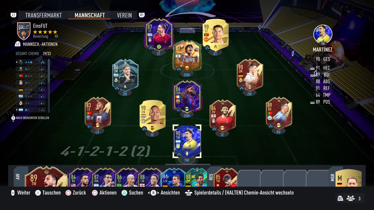 EinsFUT's tweet photo. Mein Team vor dem TOTY 🤭
Mein Team nach dem TOTY 😳

Wie sehen eure Teams inzwischen aus? https://t.co/iSj6WbLmXn