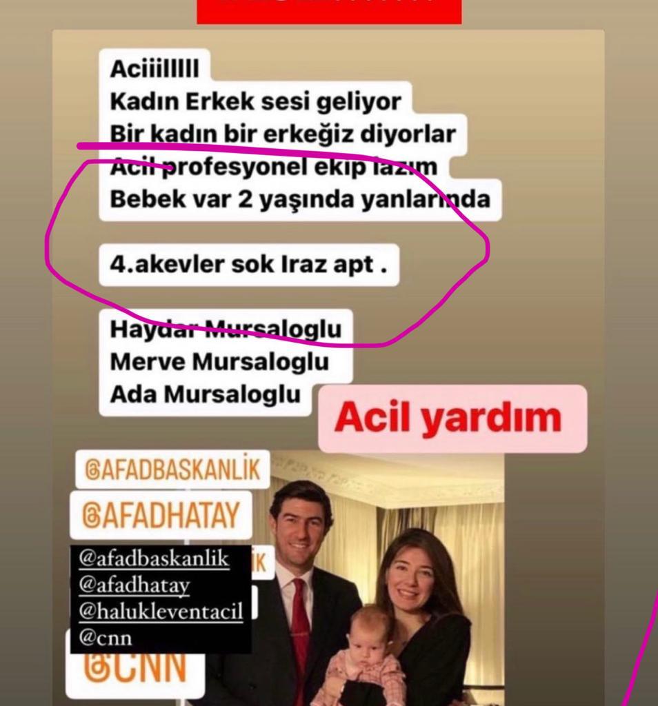 ‼️‼️Yer belli ‼️‼️ses var acil excavatör‼️‼️ Arkadaşımın kuzeni #Hatay @AFADBaskanlik @ahbap @ahbaphatay @DepremDairesi @AFADHatay @haluklevent @OguzhanUgur #acil #acildeprem #acilyarım #vinç #excavator