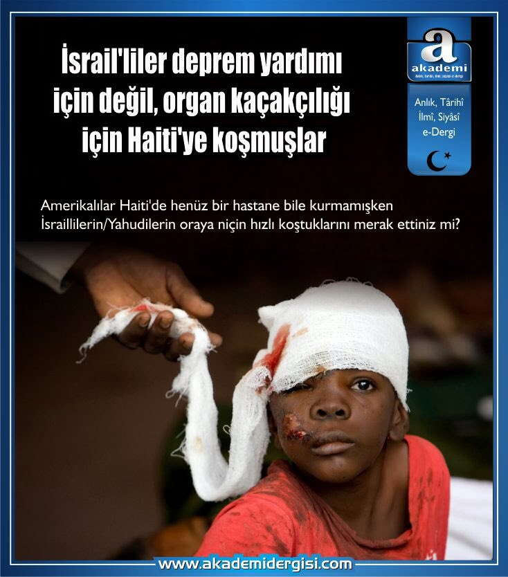 #israil neden Sahra hastanesi kuruyor Haiti’de sicilleri belli
