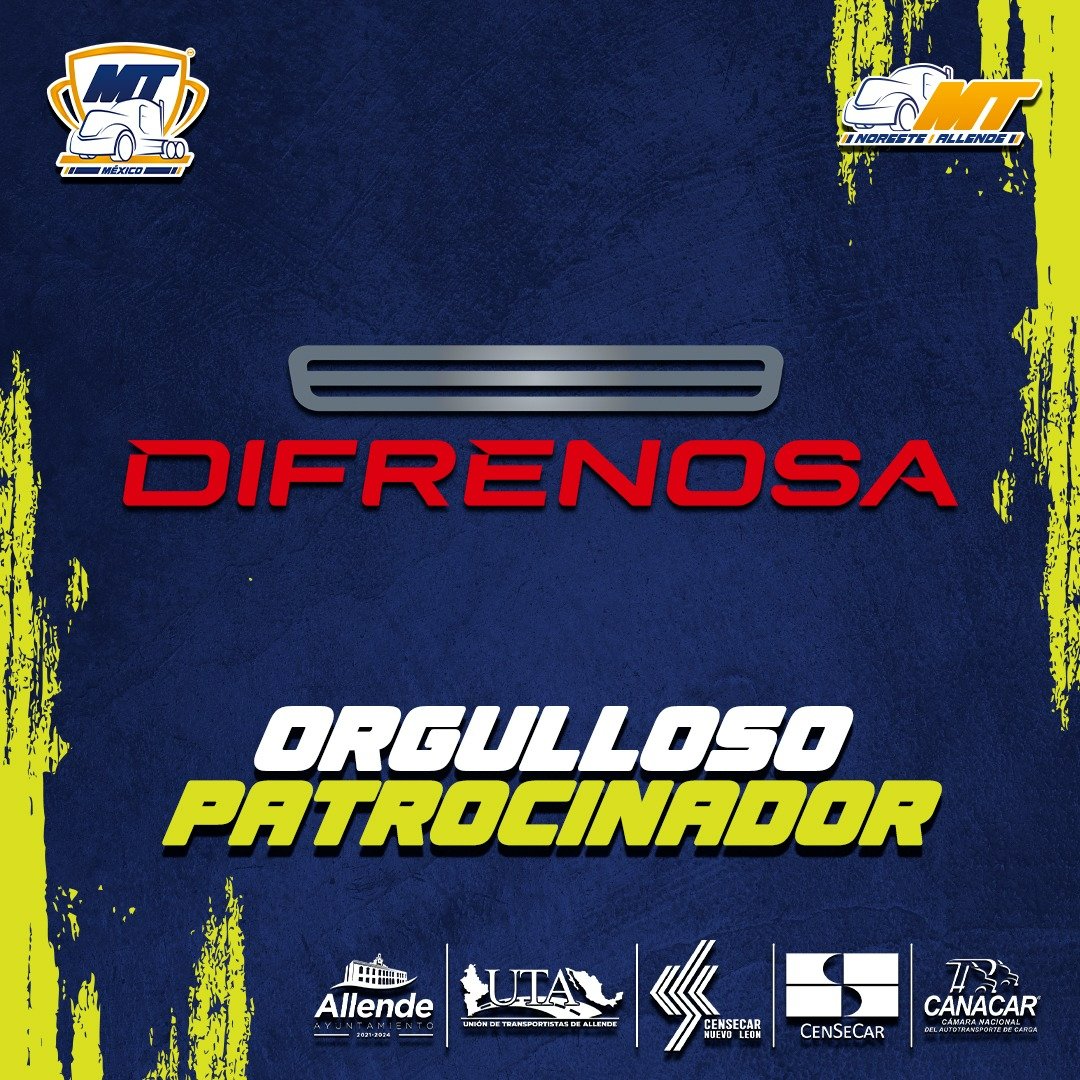 @DIFRENOSA  orgulloso patrocinador de la competencia de maniobras más grande de México. 🚛🙌🏼

#MTMexico #ElValorDelTransporte #SomosGrandes