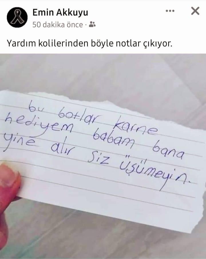 Bu dünya senin gibi güzel kalpli insanlar var olduğu için duruyor merhametinden öpüyorum seni çocuk 🙏 #hatay