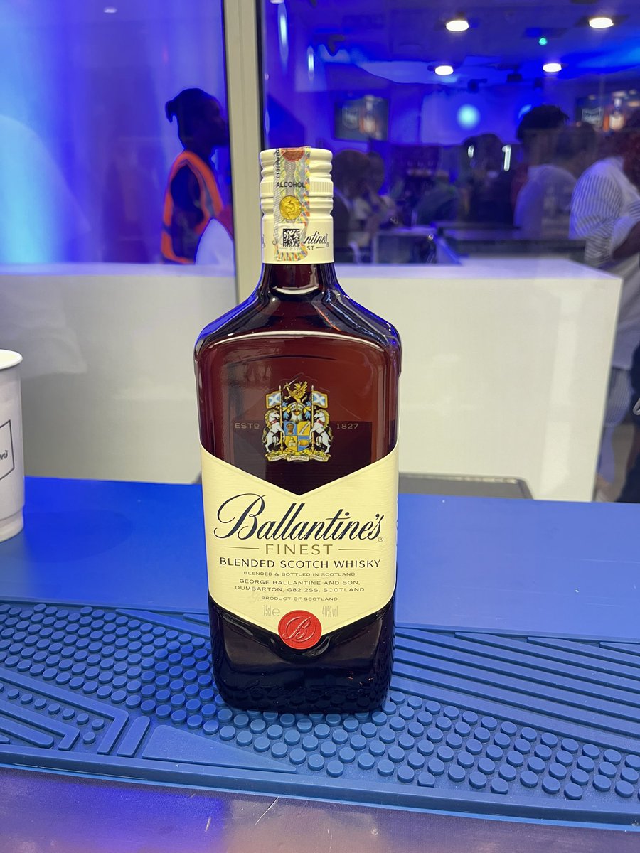 Miss Gina Promotes on Twitter "Ballantine’s Blended Scotch Whisky