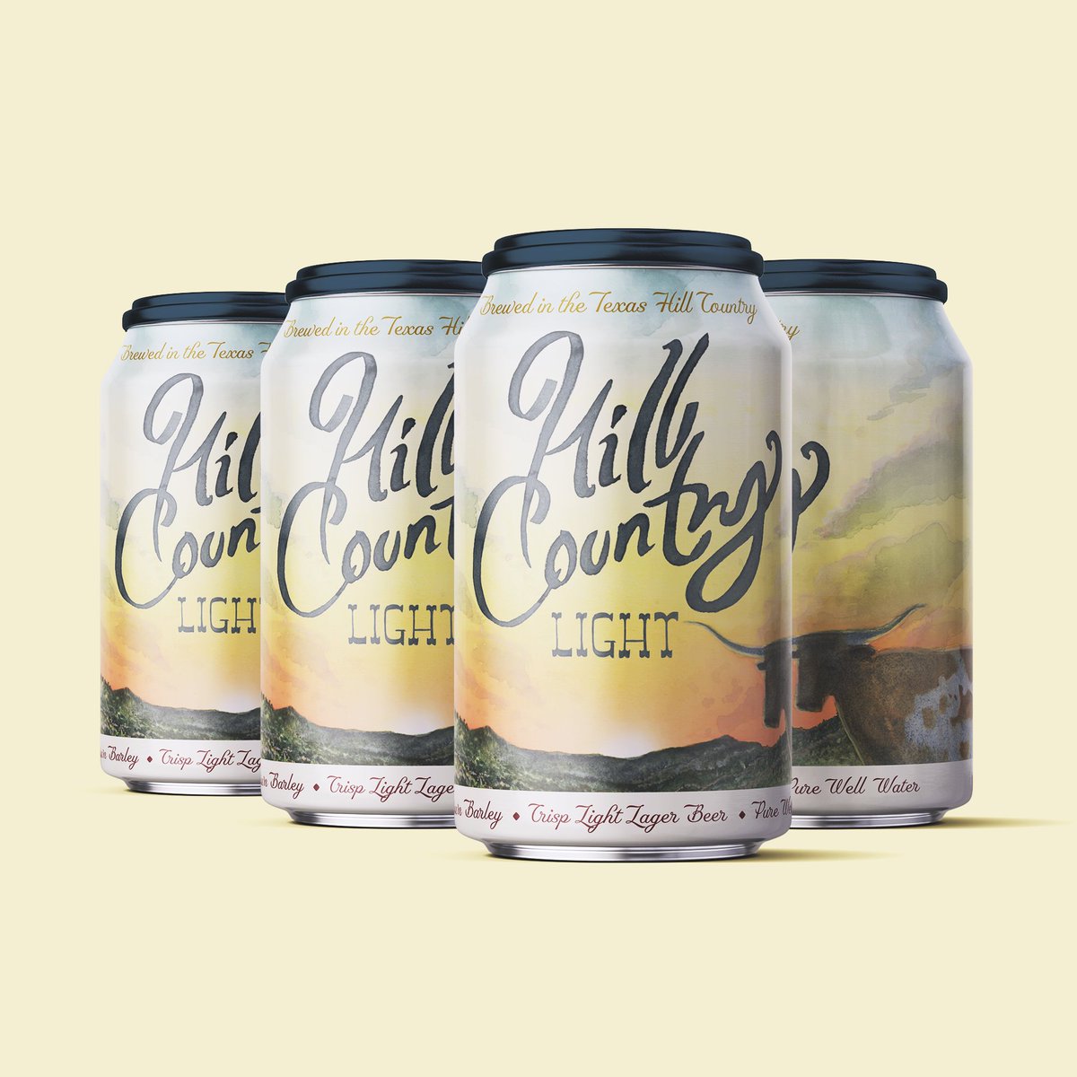 BVBdesign's tweet image. Hill Country Light can design for Roughhouse Brewing 
Artwork by @gfranciose 
#RoughhouseBrewing #craftbeer #beerlabeldesign