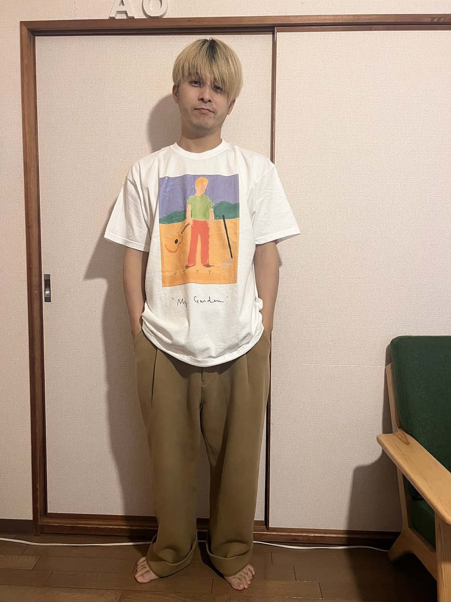 坂口恭平さんのレモンの絵がプリントされた半袖Tシャツ　Mサイズ　即購入OK 坂口恭平さんのレモンの絵がプリントされた半袖Tシャツ 即購入
