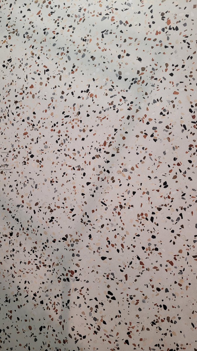 TimelessKitchDz's tweet photo. I am seeing a resurgence of Travertine and Terrazzo.  These amazing patterns from @COMPACsurfaces really stood out at #KBIS2023 Nature &amp; Biophilia 

#DesignhoundsKBIS #NKBA
#KBTRIBECHAT #TIMELESSKITCHENDESIGN #SEATTLEKITCHENDESIGN
#SEATTLEBATHDESIGN #SEATTLEINTERIORDESIGNER https://t.co/anrgjAernw
