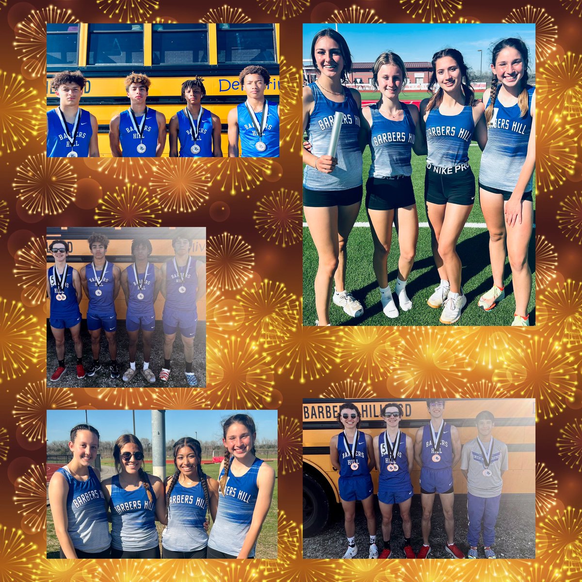 Barbers Hill π¦
Girls Cross Country/Track & Field (@bhhseagletrack) on Twitter photo Records were fallling in Huffman today!
Boys 4x1, 42.65-Cyler, Landon, Antwon, Tripp
Boys 4x1600, 19:05.75-Tanner, Aiden, Aubrey, Tyler
Boys SMR, 3:41.96-Cyler, Tripp, Andrew, Tanner
#runfastturnleft <a href="/BH_Athletics/">Barbers Hill Athletics</a> <a href="/TrippDavis25/">Tripp Davis 2026</a> Records were fallling in Huffman today!
Boys 4x1, 42.65-Cyler, Landon, Antwon, Tripp
Boys 4x1600, 19:05.75-Tanner, Aiden, Aubrey, Tyler
Boys SMR, 3:41.96-Cyler, Tripp, Andrew, Tanner
#runfastturnleft <a href="/BH_Athletics/">Barbers Hill Athletics</a> <a href="/TrippDavis25/">Tripp Davis 2026</a>
