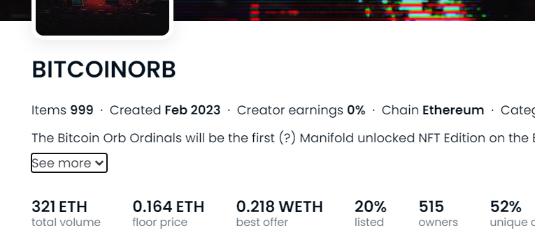 TheVegaTony's tweet photo. #BitcoinOrg はETHのコレクションだけど
バーンすると最近話題の #ビットコイン Ordinals ( #NFT )をもらえる
ただビットコインのNFTのインフラが全然できていないし
マーケットプレイスないし
まだもらえない
バーンはまだ未定
面白いけど何かうまく行かない可能性もある
#NFTcommunity https://t.co/OW3qHDqU3j