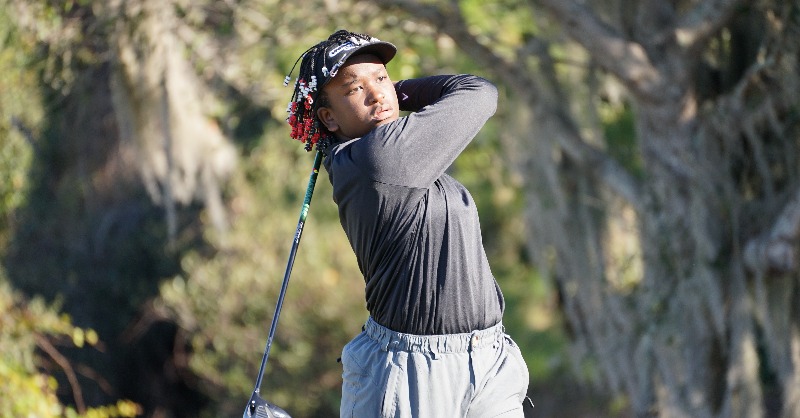 AJGAGolf's tweet photo. From Curry Cup champion to first AJGA Invitational 👏🏼

In honor of Black History Month, we wanted to highlight @AshleyShawGolf and her success as the first-ever @UnderratedGolf girls division Curry Cup champion!