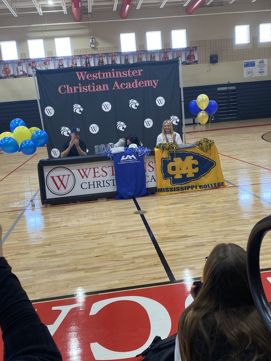 WCA_Wildcats's tweet photo. Congratulations to these Wildcats who signed letters of intent today to further their athletic careers at the next level. Ben Goodwin will play baseball at Southern Union, Calli Tanielu will be play volleyball at UAH, and Meg Paparella will play volleyball at Mississippi College! https://t.co/mnsgEPvtWf