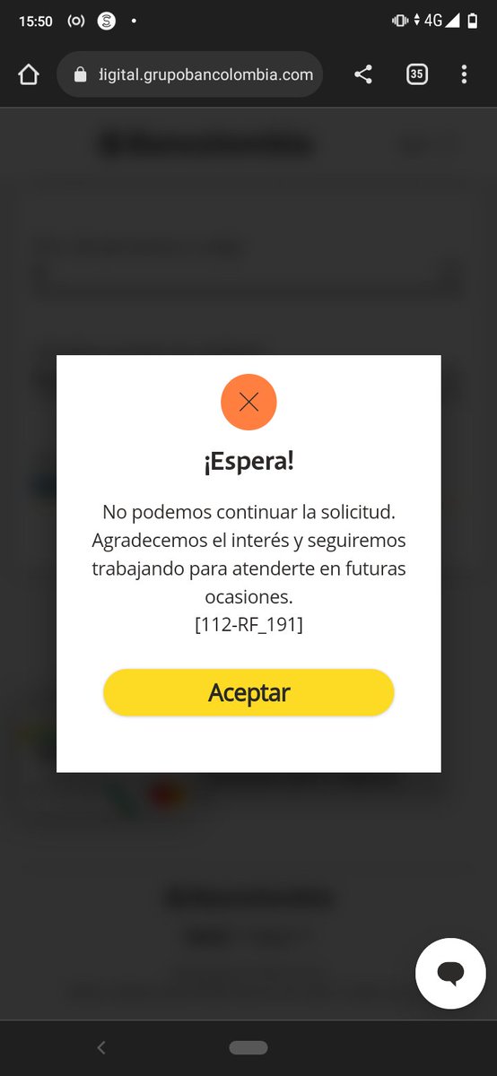 PabloValen117's tweet photo. @Bancolombia que pasa con el servicio que están prestando, llevo días intentando sacar la tarjeta y no me está dejando, siempre aparece la alerta que están trabajando para arreglar el problema y nada.
Este es el servicio que prestan ustedes al público? https://t.co/PxiX2YA587
