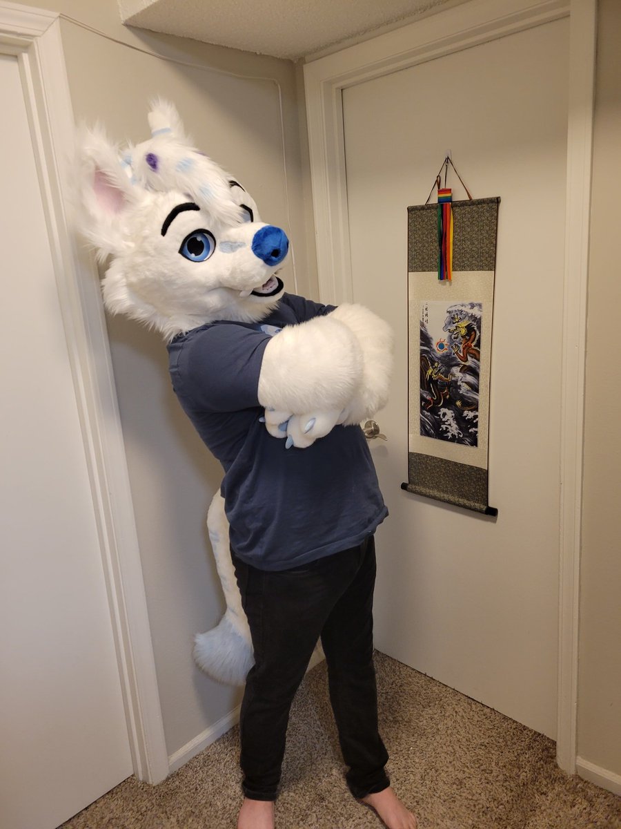 Apollo_Ilios's tweet photo. i've officially had my fursuit, Apollo, for a YEAR now. HOWWWW
Thank you @PatchworkSuits for making my dream come true, it has changed my life so positively and I couldn't live without it <3
Here are the first pictures I took with Apollo when I got him <3 https://t.co/TeabodN7up