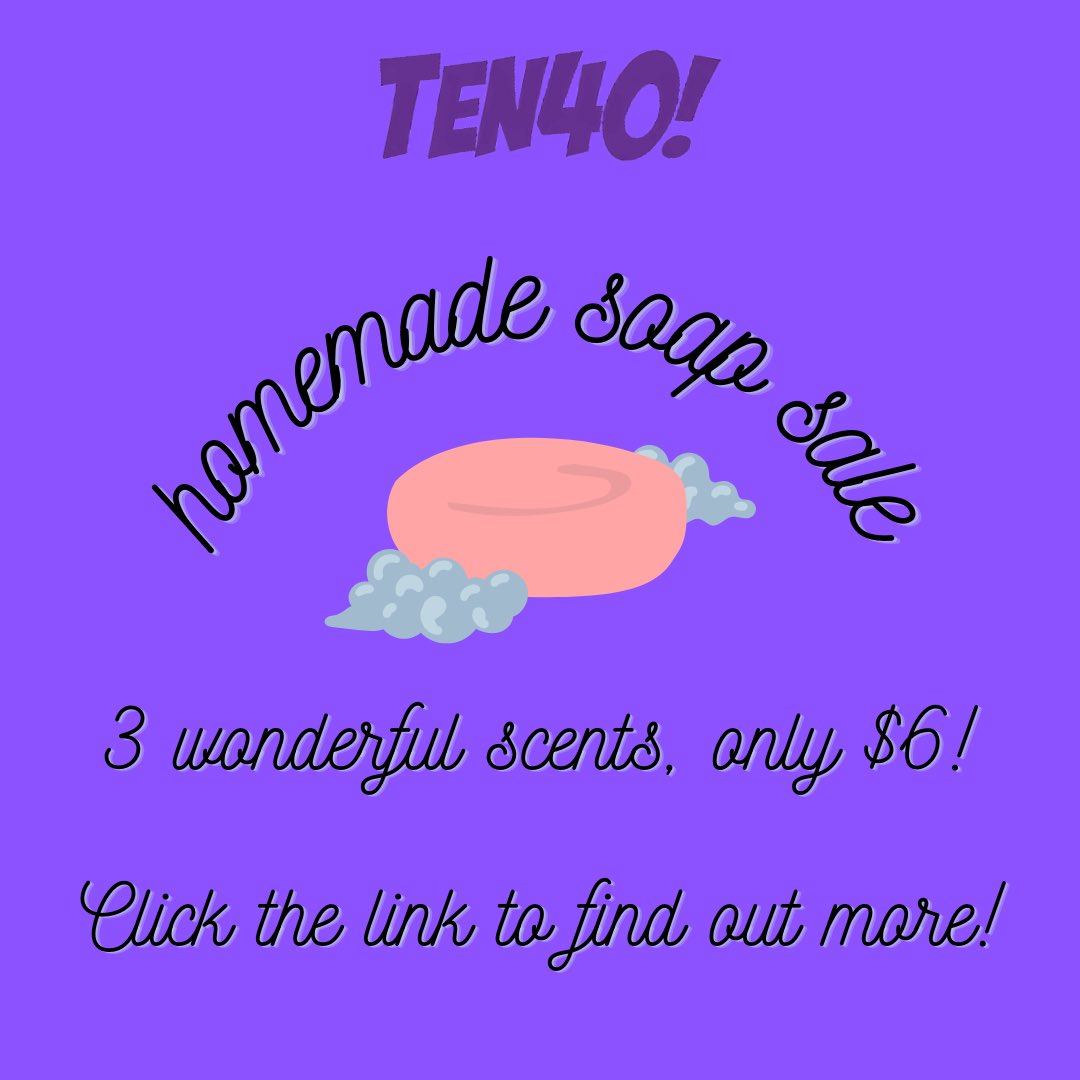 We are selling soap that smells and is themed to all things TEN40! 💜

Check the link in our bio! (PICKUP only!)

#bgsu #ayziggyzoomba #icca