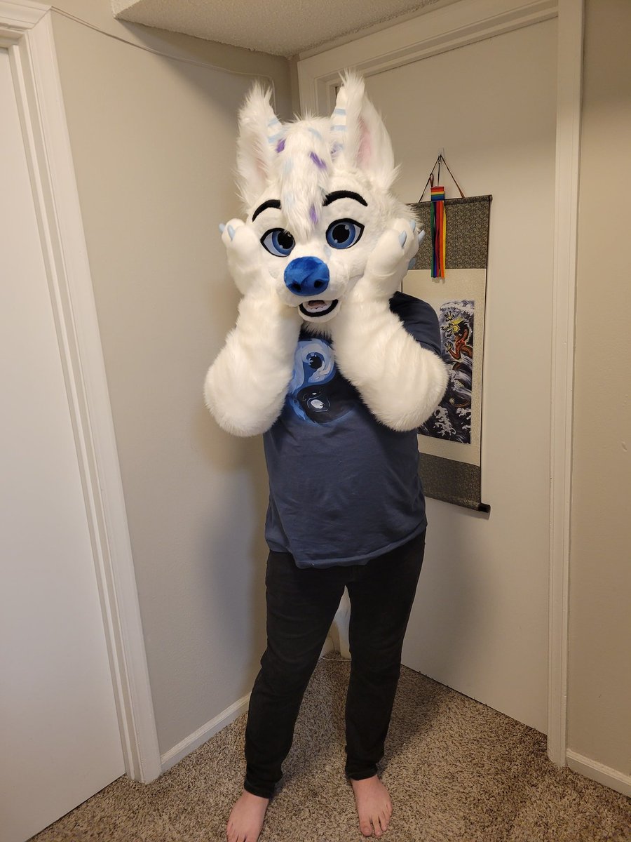 Apollo_Ilios's tweet photo. i've officially had my fursuit, Apollo, for a YEAR now. HOWWWW
Thank you @PatchworkSuits for making my dream come true, it has changed my life so positively and I couldn't live without it <3
Here are the first pictures I took with Apollo when I got him <3 https://t.co/TeabodN7up