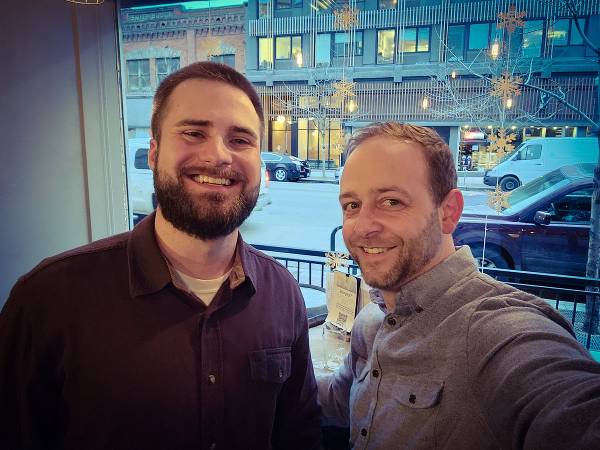 Never know who you'll run into while in Boise! It was great to catch up with Paul Jaworowski, a former student now serving as Project Engineer on a new high rise downtown. Proud of what he's doing &amp; our <a href="/IllinoisStateU/">Illinois State</a> Construction Mgmt. alumni! 🔴⚪ #RedBirdMafia #BuildinBirds