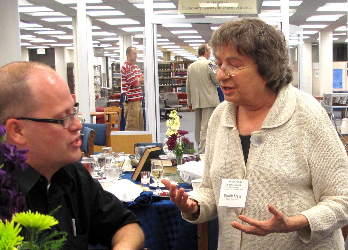 wayword's tweet photo. The fascinating story of the largest private dictionary collection in North America, in two parts. Its collector, Madeleine Kripke: 1) https://t.co/4XJw87OA15 2) Unpacking its treasures: https://t.co/Dw99e4G3jW https://t.co/QZ9weo1MA6