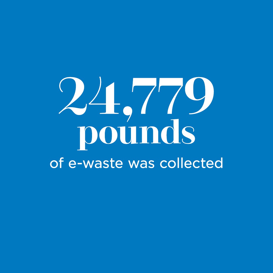 ERIECareers's tweet photo. ERIE hosted our first ever electronics recycling collection event in October. The event offered employees an opportunity to dispose of unwanted devices in a sustainable and secure way. #Sustainability #Recycle #eWaste #eRecycle #ICM2023 #Insurancecareersmonth https://t.co/o6x27vboYg