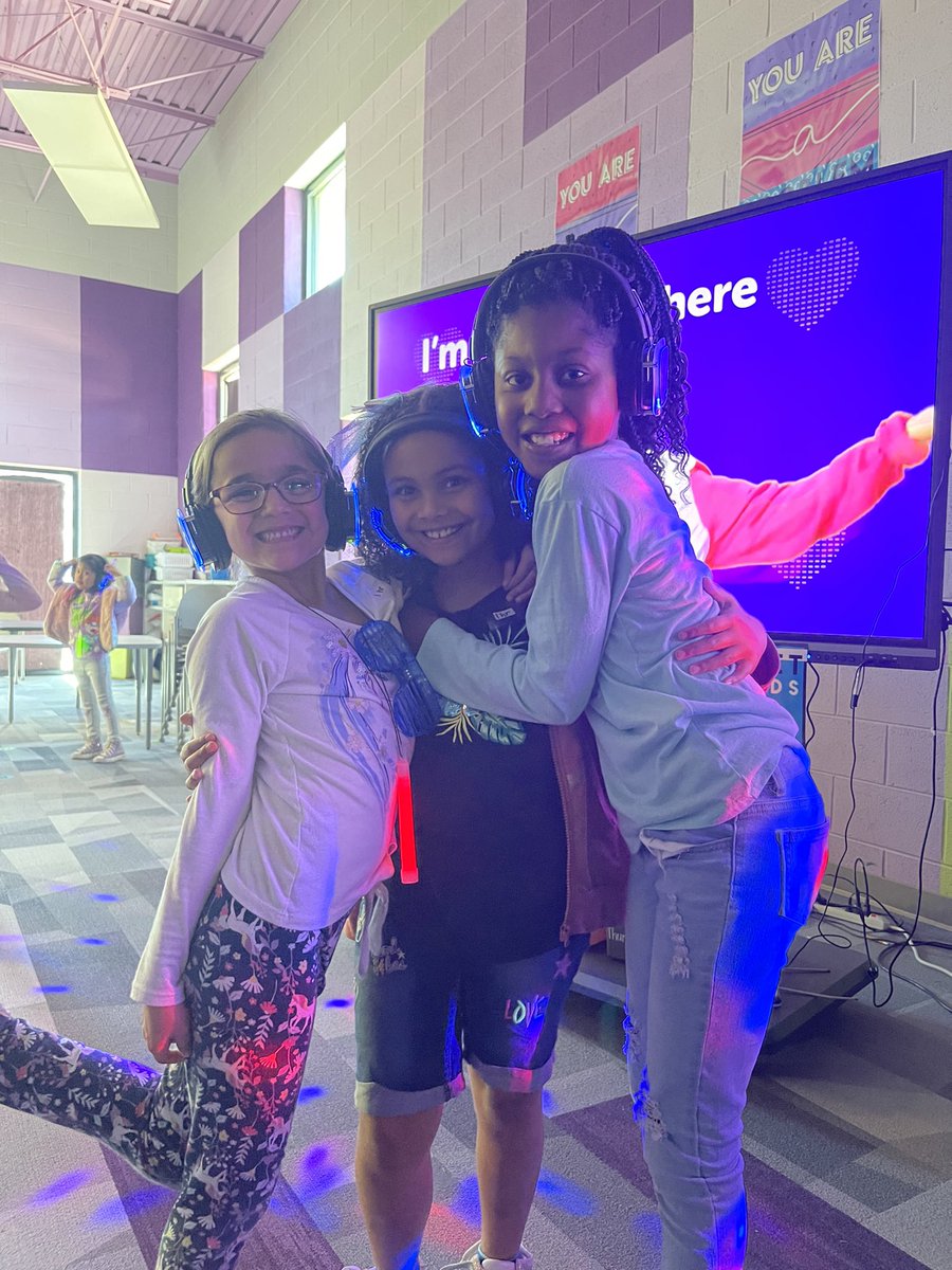 Work hard play hard 🪩🕺 Our students had so much fun celebrating meeting their i-ready growth goals at the silent disco party this week