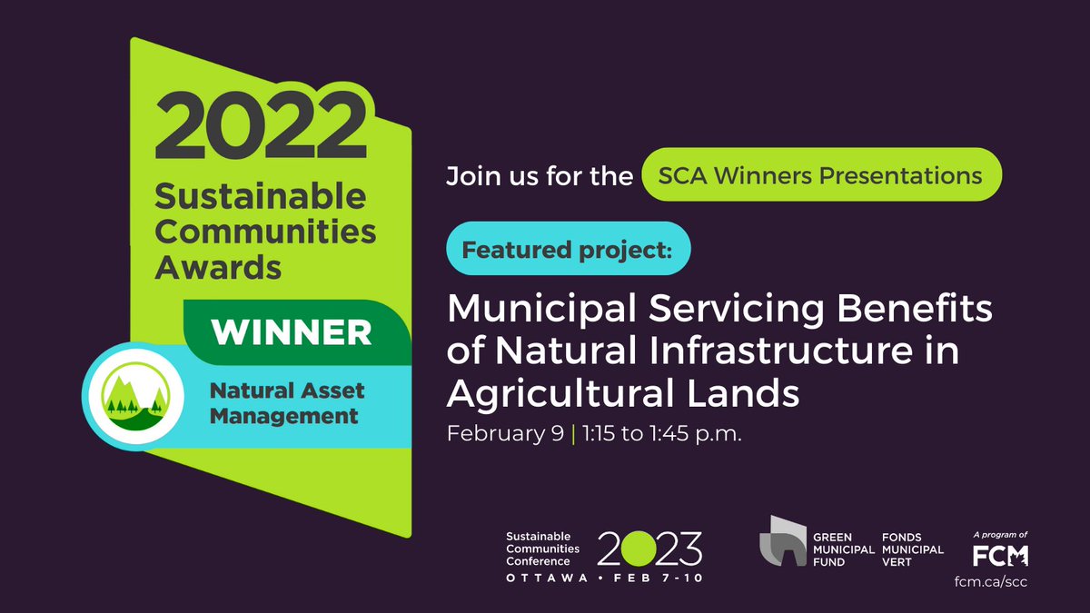 ALUS_Solutions's tweet photo. ALUS Parkland helped @ParklandCounty win an award for Natural Asset Management!

Restoring upstream wetlands can reduce water flows to roadways by up to 23% during severe storms. ALUS farmers benefit municipalities. 

@FCM_online #Award #Sustainable #Communities https://t.co/OzDbdezn5D