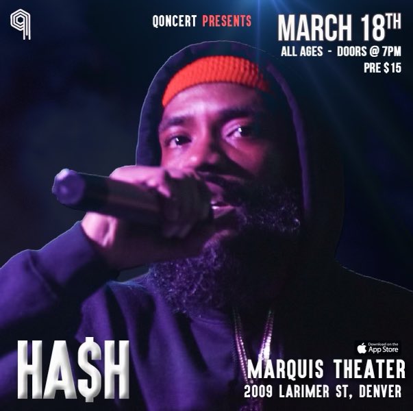 Hashgotbars's tweet photo. March 18th I need all my ppl to pop out, I’m headlining @MarquisTheater big s/o @qoncertapp makin it happen! Get wit me to grab tix! 🎟️ #Denver #Independent #artist #live #PERFORMANCE #hiphop #hashgotbars https://t.co/G2uQat3830