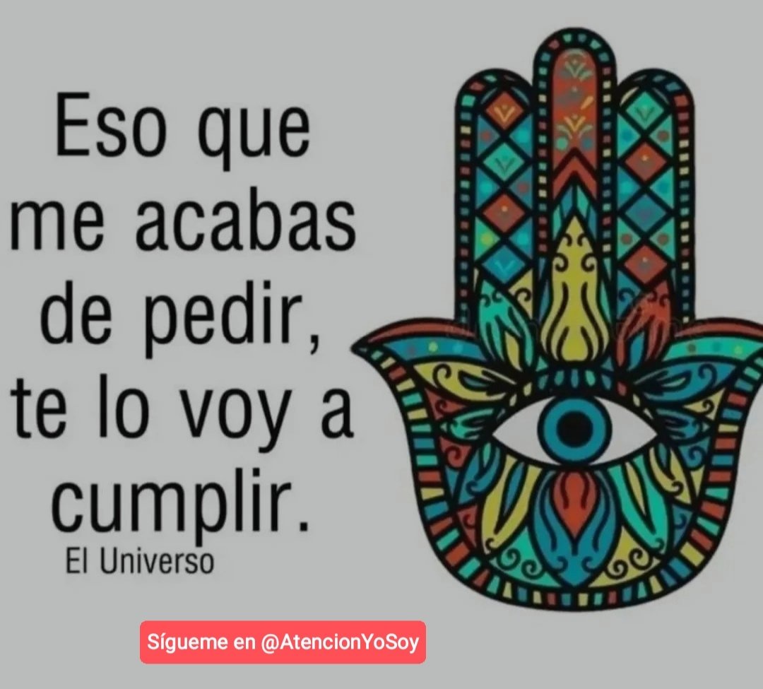 AtencionYoSoy's tweet image. 🙏✨💫🌞Tip Abundancia🌞💫✨🙏

DECRETA: HECHO ESTÁ

Recuerda que sentirse así es clave.

🌟🙏Gracias por darle al Corazón❤️,por el Retweet🔄 y por regalarme un Hola en comentarios🙏🌟