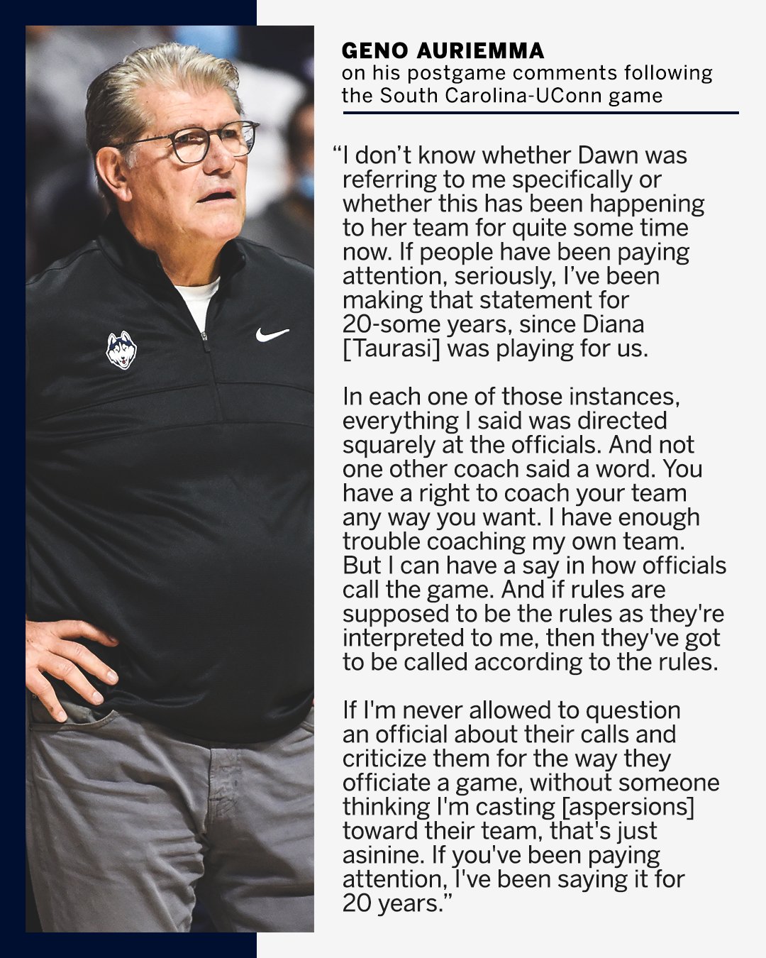 Dawn Staley calls out Geno Auriemma, UConn after criticism following win:  'I'm sick of it