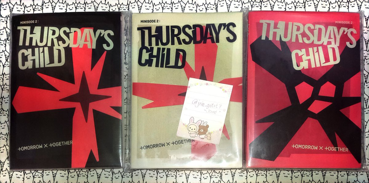 jrie_gotxt7's tweet photo. WTS LFB ph

#TOMORROW_X_TOGETHER TXT💕
Minisode 2:Thursday's Child M2TC unsealed album (no rpc/lenti/postcard)- 110ea (300 set)
✅Hate
✅End
✅Mess
-2sets avail

📍Laguna
💸gcash(3 days reservation)/ COD(w/ add'n fee)
📨j&amp;t/sco/tiktok
👆Click #jrie_goselling for more bentables😊 https://t.co/lBYSXmgF2B