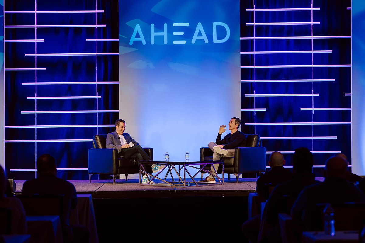 Ahead's tweet photo. Energy is flowing at AHEAD! Our leadership and sales team gathered last week to recap 2022 and get hyped for 2023 success.

We're ready to make an impact this year for our employees, clients, and partners!

#lifeatAHEAD https://t.co/td7OI9C00q