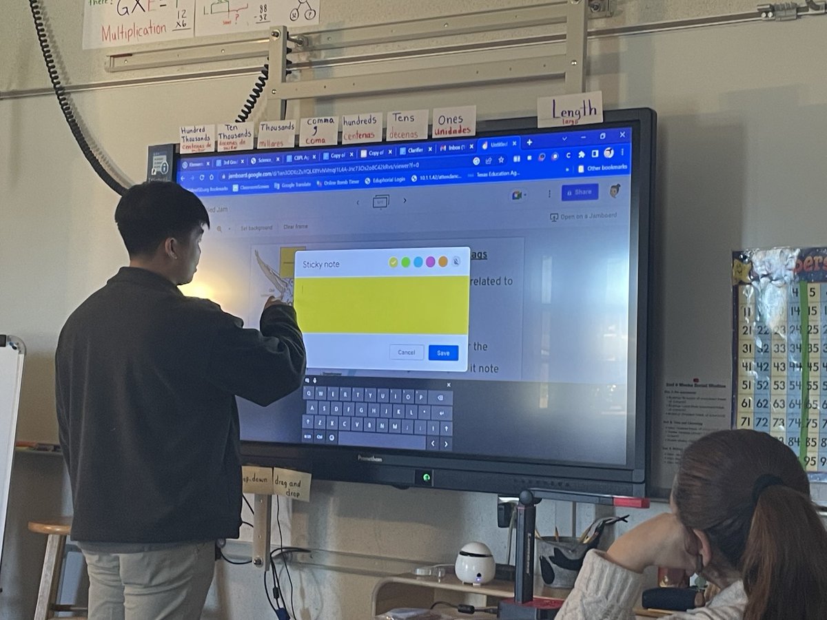 Science_Team4's tweet photo. Third grade teachers @sammons using the ELLevation strategy #HangingHashtags to allow their students to practice using the correct language. โฆ@BakerDana2424โฉ https://t.co/XNIgKcPbr8