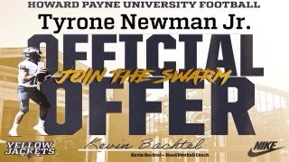 Tyronenewman71's tweet photo. #AGTG I'm blessed to receive my 9th offer from Howard Payne university! @HPUFootball https://t.co/0DtgvsM3d6