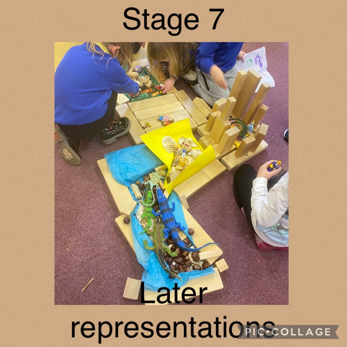Our #blockplay is developing well in our class. Given space, time and an enabling adult! @FroebelTrust @EAS_EarlyYears @BrimbleGaynor