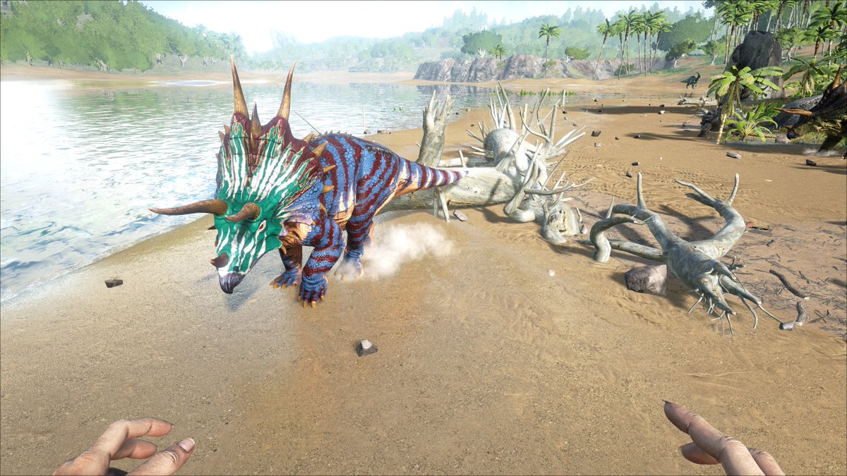 ARKA4LServers's tweet photo. Trying some awesome mods on our Island map before being added to our cluster. No wonder these mods are so popular! Look at these beasts! 😍#Arkando #ARK #playARK #PCgamer #PvE #Steam https://t.co/oMMEDikAMm