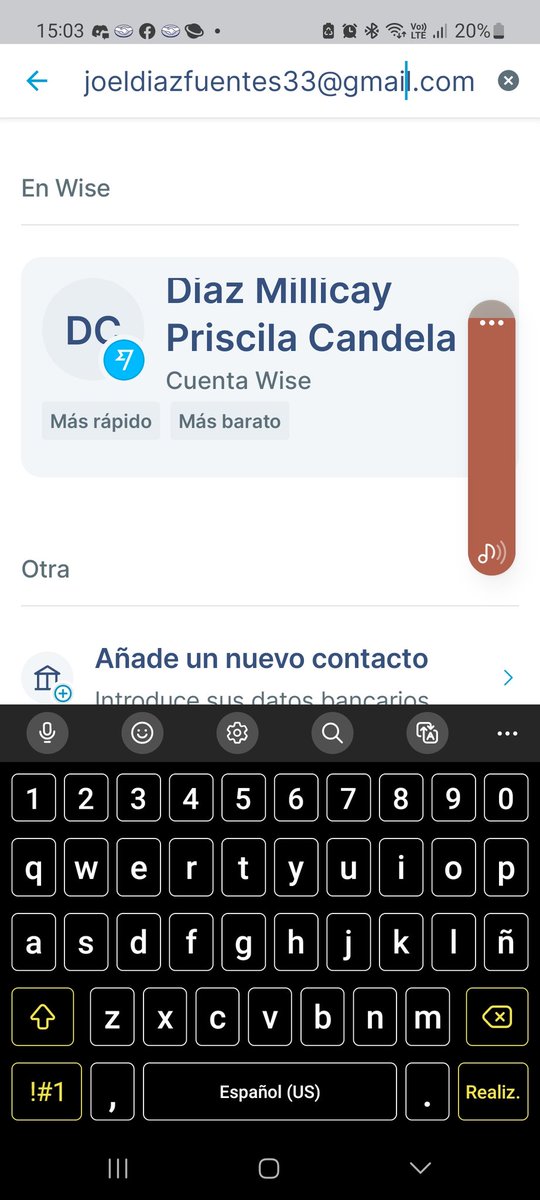 Julicaso's tweet photo. @Wise esta persona me estafó y necesito denunciar la cuenta. https://t.co/Q85uFnhvm0