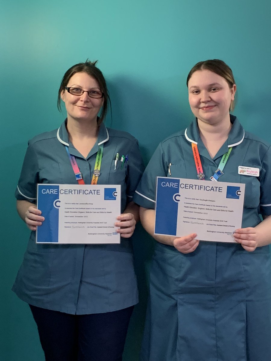 Congratulations to Sam &amp; Kayleigh in achieving their Care Certificate🌟 Both  worked hard and diligently to attain all competencies required (and there are many). Well deserved and we’re proud of you both 🙌👏🏻💫💯