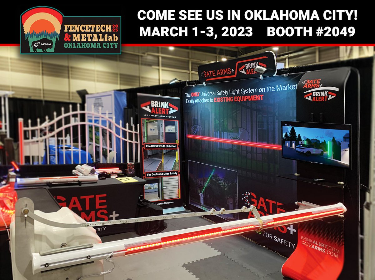 gatearms's tweet photo. We are excited to be exhibiting this year at FENCETECH 2023 in Oklahoma City! Come see our NEW products and giveaways in booth #2049.
See you in OKC #americanfenceassociation
#GateArms #Fencetech #Fencetech2023 #Oklahoma https://t.co/mk7AjKKXtP