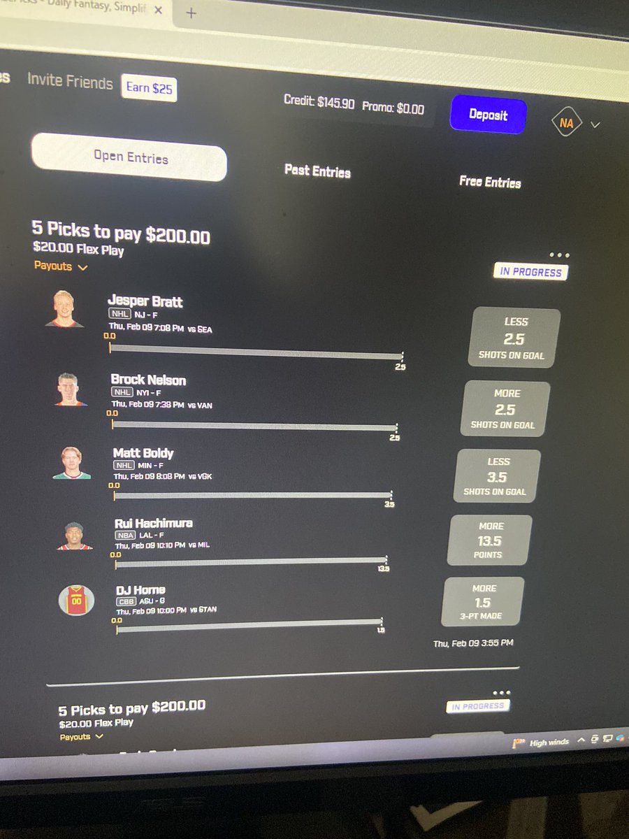 daddyspicks7's tweet photo. 2 5 picks from PrizePicks! All found using @OddsJam EV Tool and Screen! Incredible value here! https://t.co/s7V38pelZb