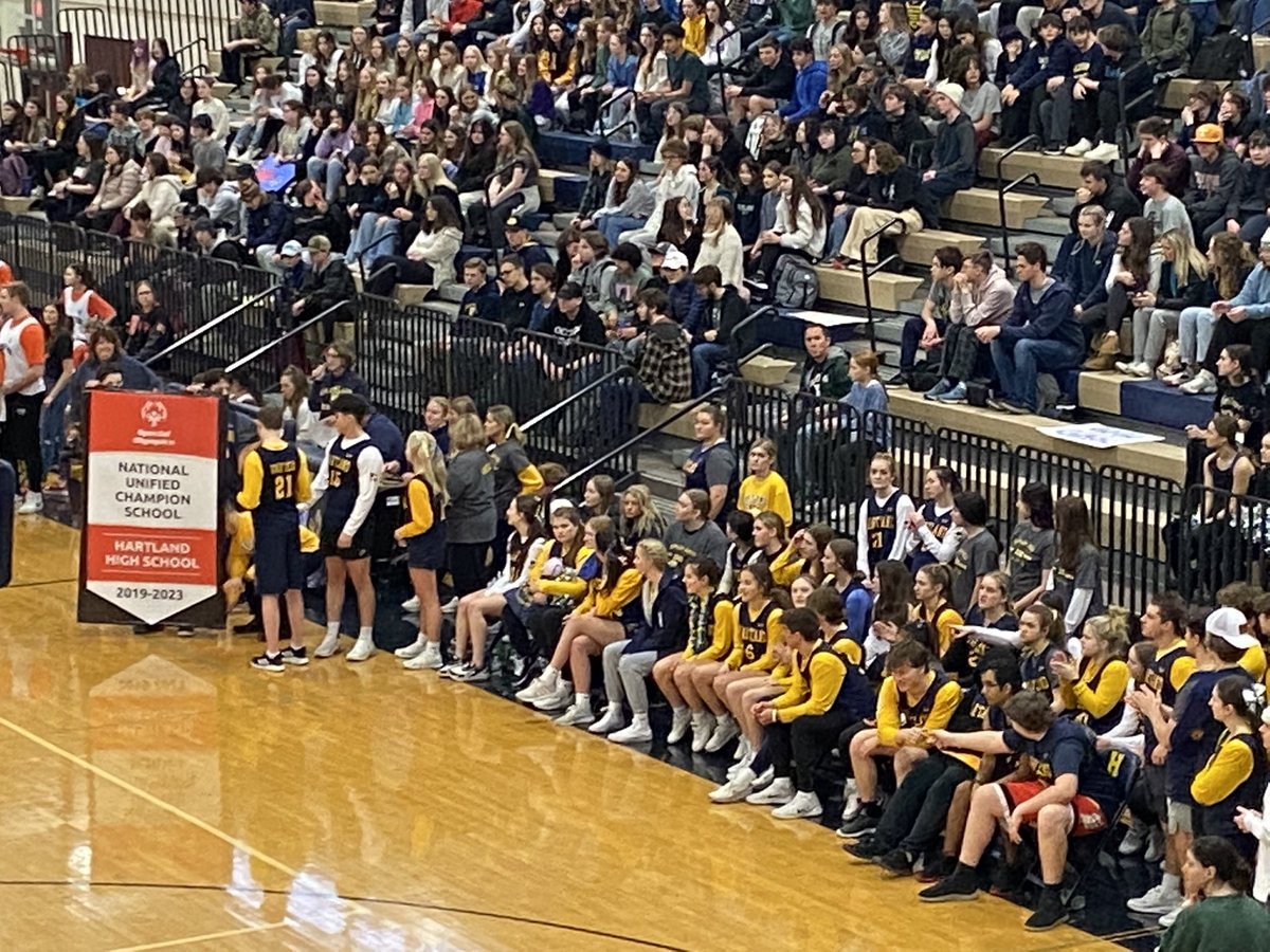 Hartland High School was honored as a National Unified Champion School today. #onefamily