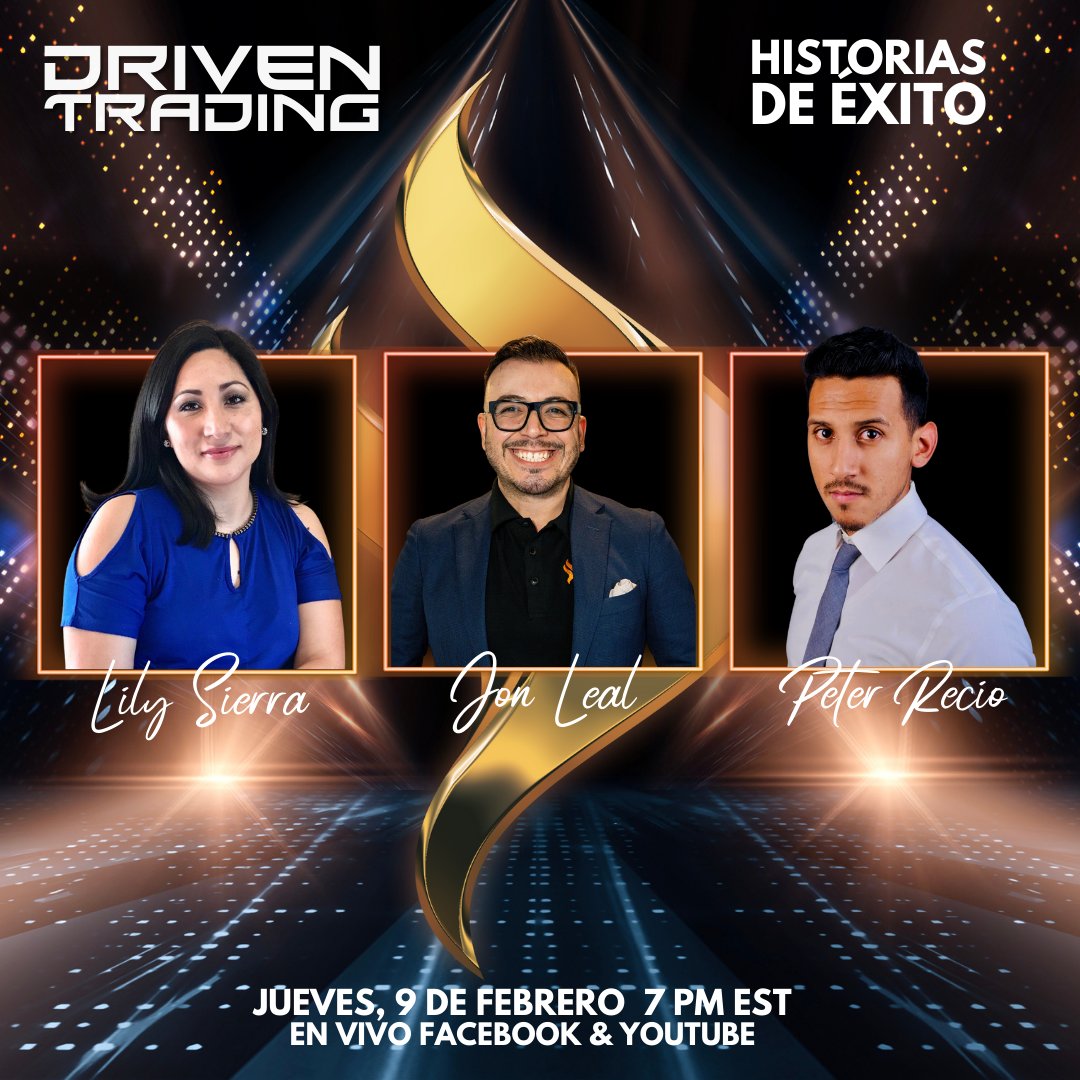 drivenespanol's tweet image. Driven Trading Historias de Exito 7pm EST