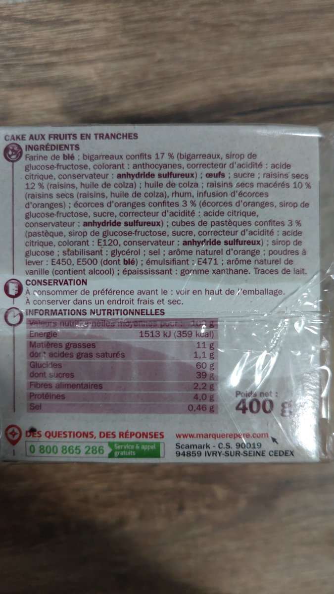 Caly621's tweet photo. Qui veut du cake de chez #leclerc
E120 : #Cochenilles (#insectes) : allergies #respiratoires, hyperactivité
E450 : Phosphate : Risque #cardiovasculaire
E500 : Carbonate de Sodium : Présent en nanoparticules "phase contrôle"
E471 : Inflammation intestinale, #Cancer du Colon https://t.co/bfIuC1COBk