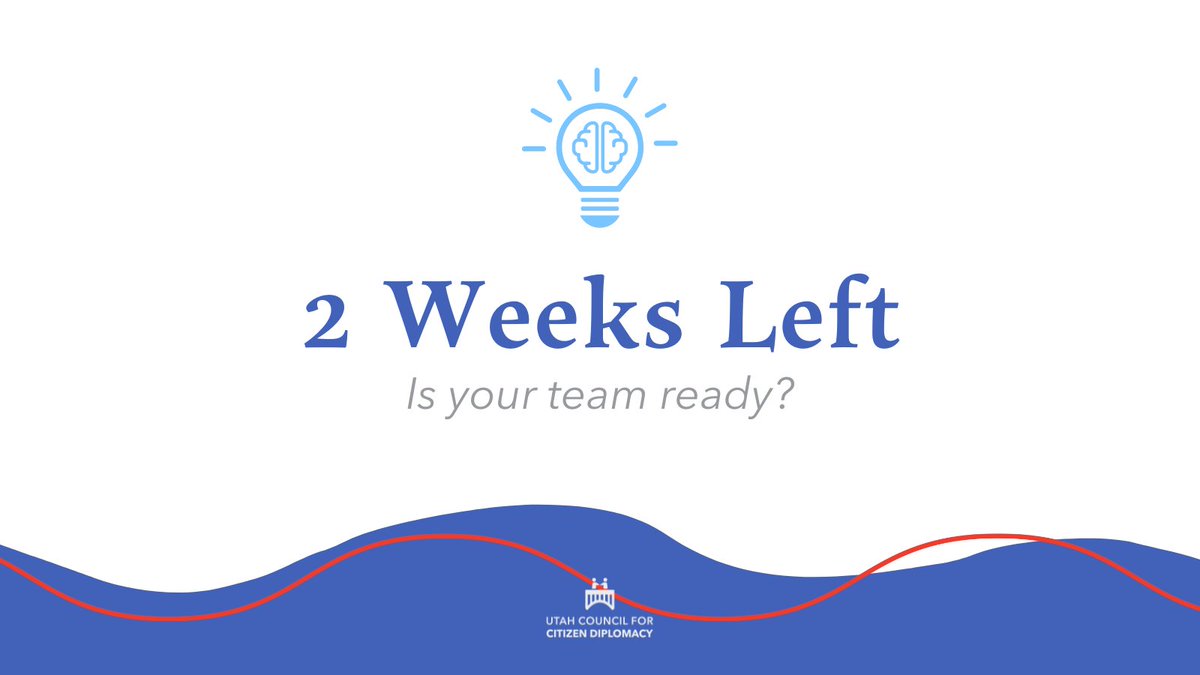 Two weeks left until the Academic WorldQuest competition! Are you ready?

Academic WorldQuest is a global knowledge competition for high school students. 

Get your team together and register at bit.ly/WorldQuestUT or link in bio!

#Utah #AcademicWorldQuest #utahhighschools