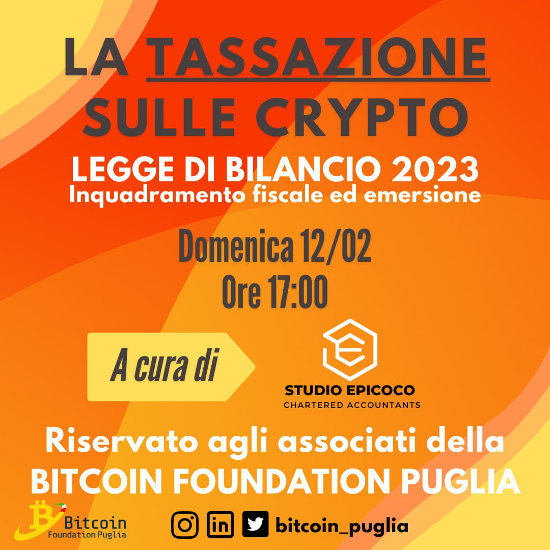 BtcFoundationPuglia 🇮🇹 (@bitcoin_puglia) / Posts / X