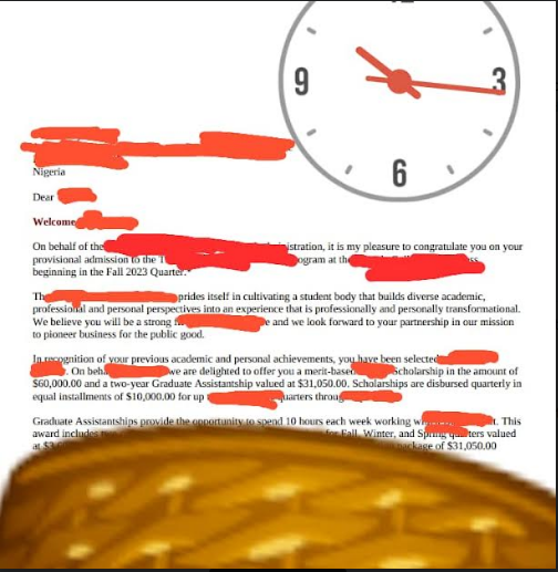 leonard_kol's tweet photo. Yes!

My client just got $60k Scholarship for her MBA and a two-year Graduate Assistantship worth $31k from a US school (name withheld).

My God💃💃💃💃💃💃💃💃

My fee just went up😍

DM me for Admission, CV &amp; SOP.

RT

Awilo| Dele| Aba| Obi| AIDS| GOAT| Ronaldo| Ayu| 38| Bisola https://t.co/2v8rParnsT