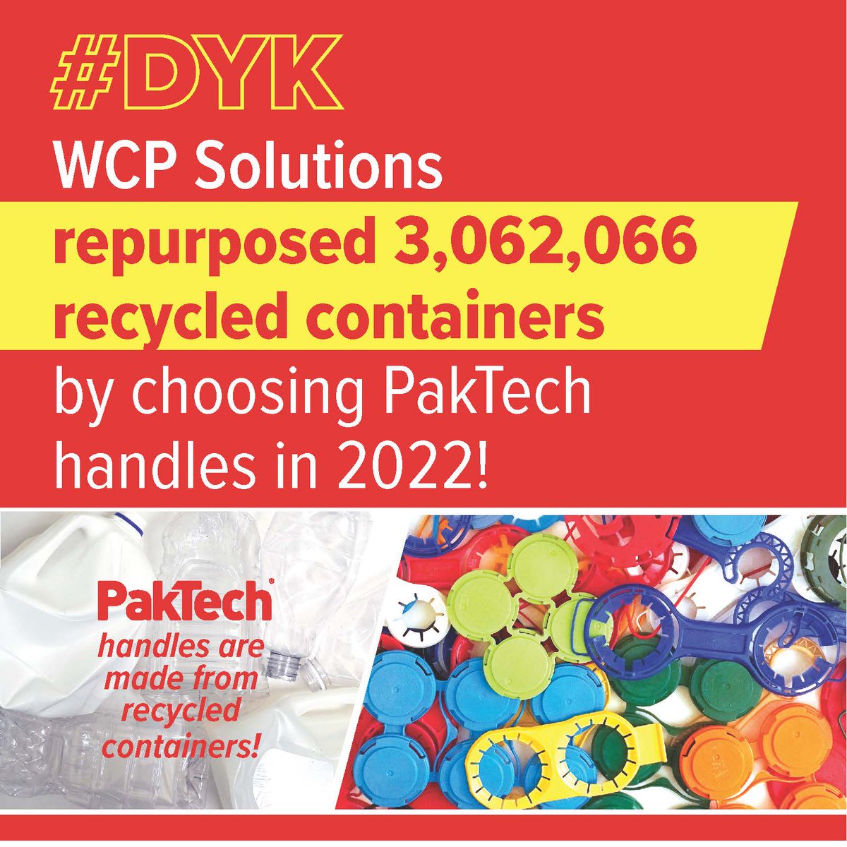 wcpsolutions's tweet photo. Thank you to our customers who together repurposed over 3 million recycled containers by purchasing PakTech's can carriers last year! ♻️👍
#wcpsolutions #paktech #recycle #repurpose https://t.co/YLENCTuP8K