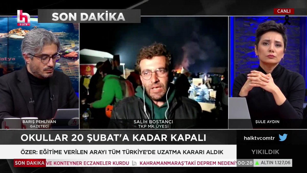tkpninsesi's tweet photo. TKP Merkez Komite üyesi Salih Bostancı Halk TV'de, TKP'nin #Antakya'daki masasından bölgenin son durumunu bildiriyor.
#deprem #antakya
İzlemek için⤵️
https://t.co/NT7vSj4gYB https://t.co/uwtu0asnL7