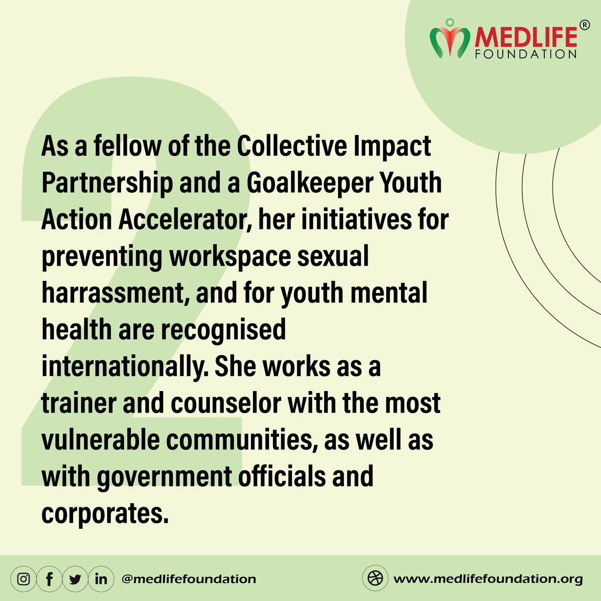 Med_foundation's tweet photo. At Medlife, women are valued, and we dedicate today to celebrate Deepa Pawar and her work. Deepa Pawar is the founder and director of Anubhuti, a young women-led organization working for equity, justice, and democracy. 
#medlife #medfem #foundationforher #women #healthcare https://t.co/UqDZHNb4mZ