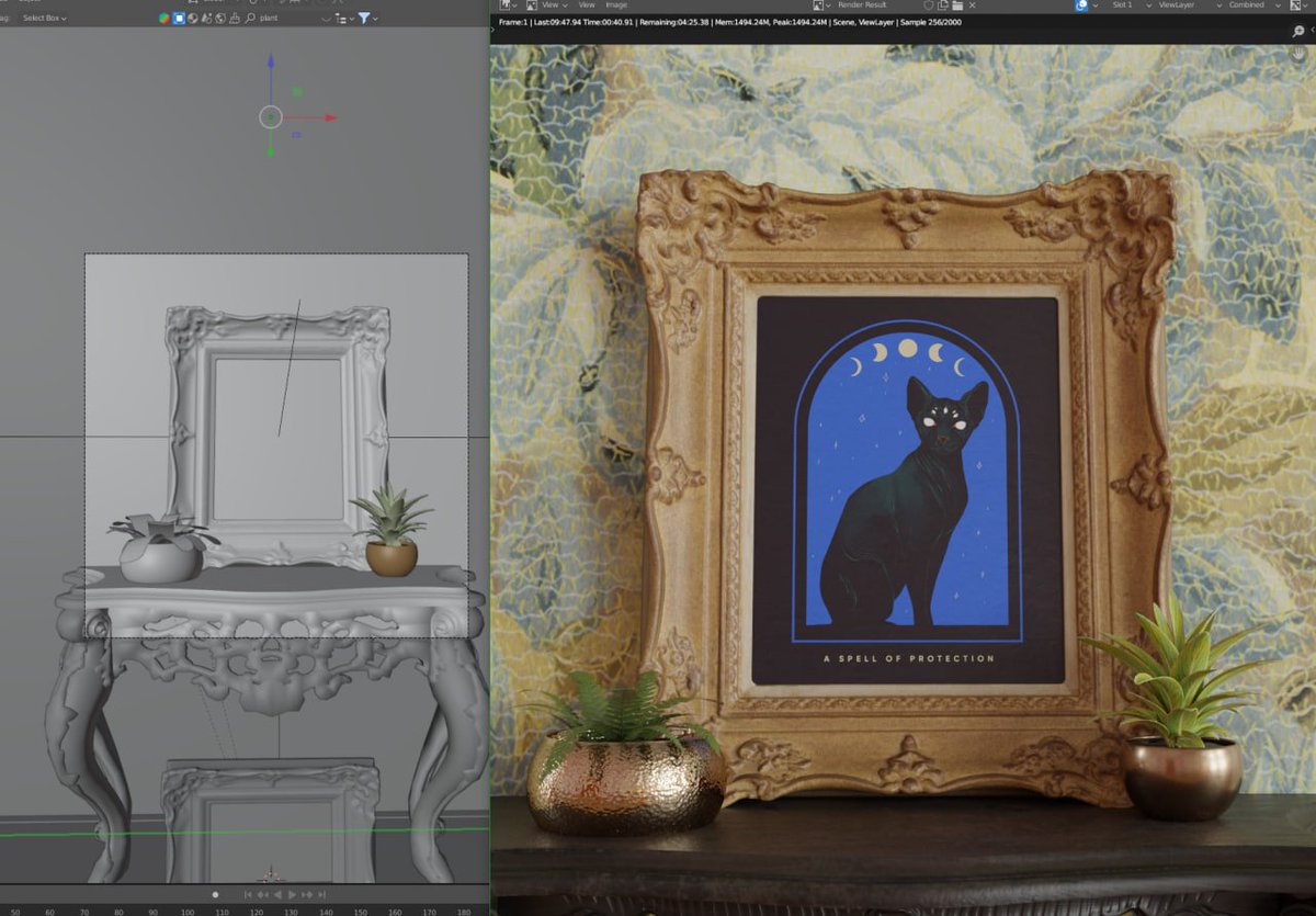 convelocity's tweet photo. Broke: learning Photoshop to create mock ups for prints
Bespoke: learning Blender to create mock ups for prints https://t.co/XfyXWWlFpc