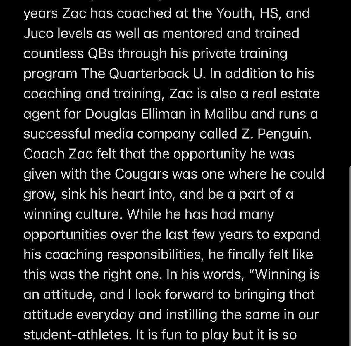 VHS Cougar Football tweet media