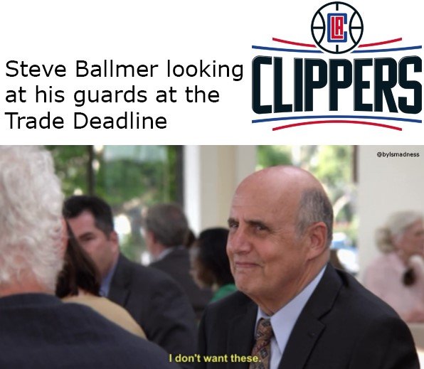 This one's for you, <a href="/LAClippers/">LA Clippers</a> fans 😅

Gonna be weird to see Eric Gordon back in the uniform 😳

#LAClippers #NBATradeDeadline #SteveBallmer