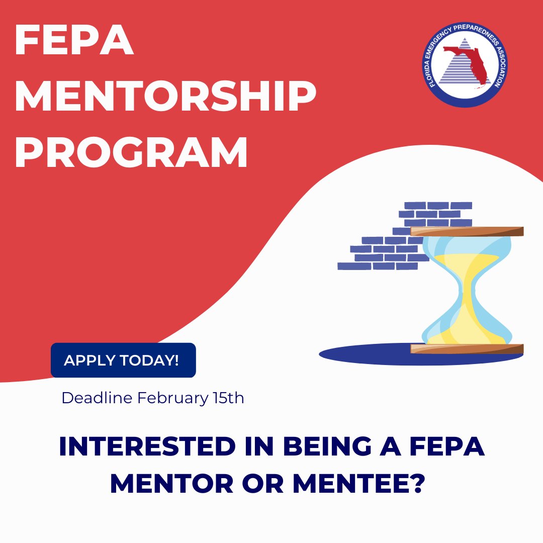 Hey there!  👋
Are you interested in providing support &amp; sharing opportunities for growth? 
Or are you seeking professional advice and want to get involved in FEPA? 

Why not apply for the FEPA Mentorship Program! 
Learn more at fepa.org
Deadline: February 15th